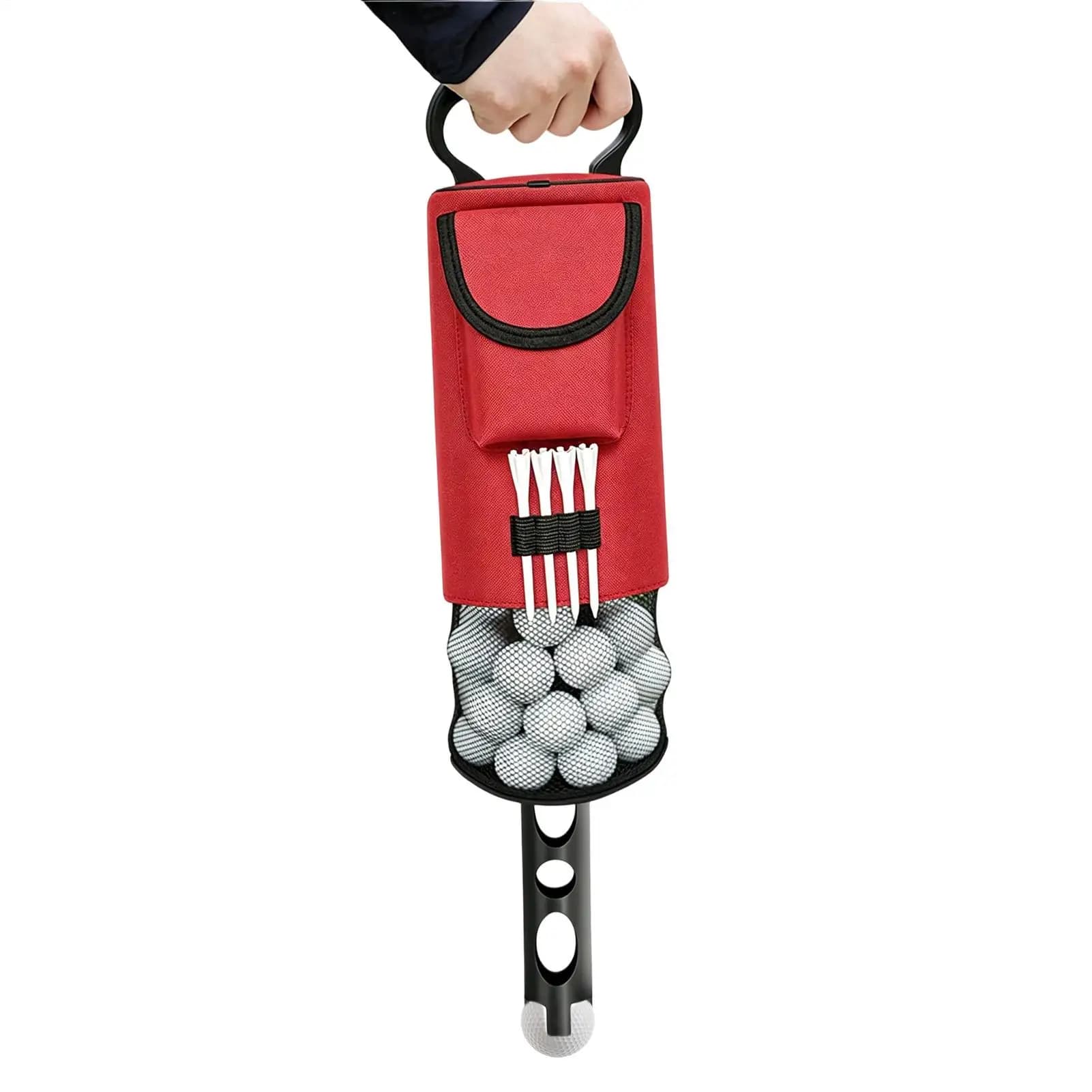 Golf Ball Shagger Removable Large Capacity Nylon Cloth Storage Golf Ball Shagger Pocket For Men Women Professionals Enthusiasts