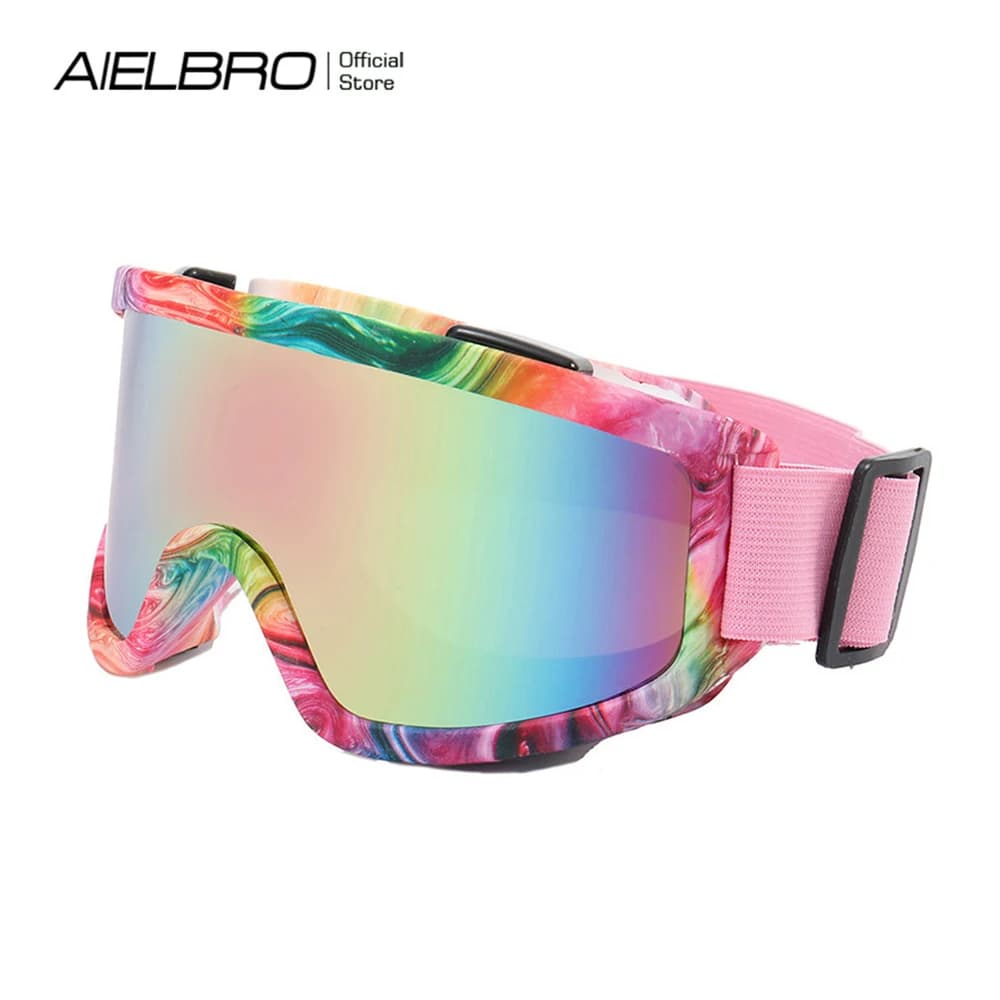 AIELBRO occhiali da sci occhiali invernali per motoslitta maschera da sci antivento Snowboard occhiali da sci da neve protezione occhiali da sci