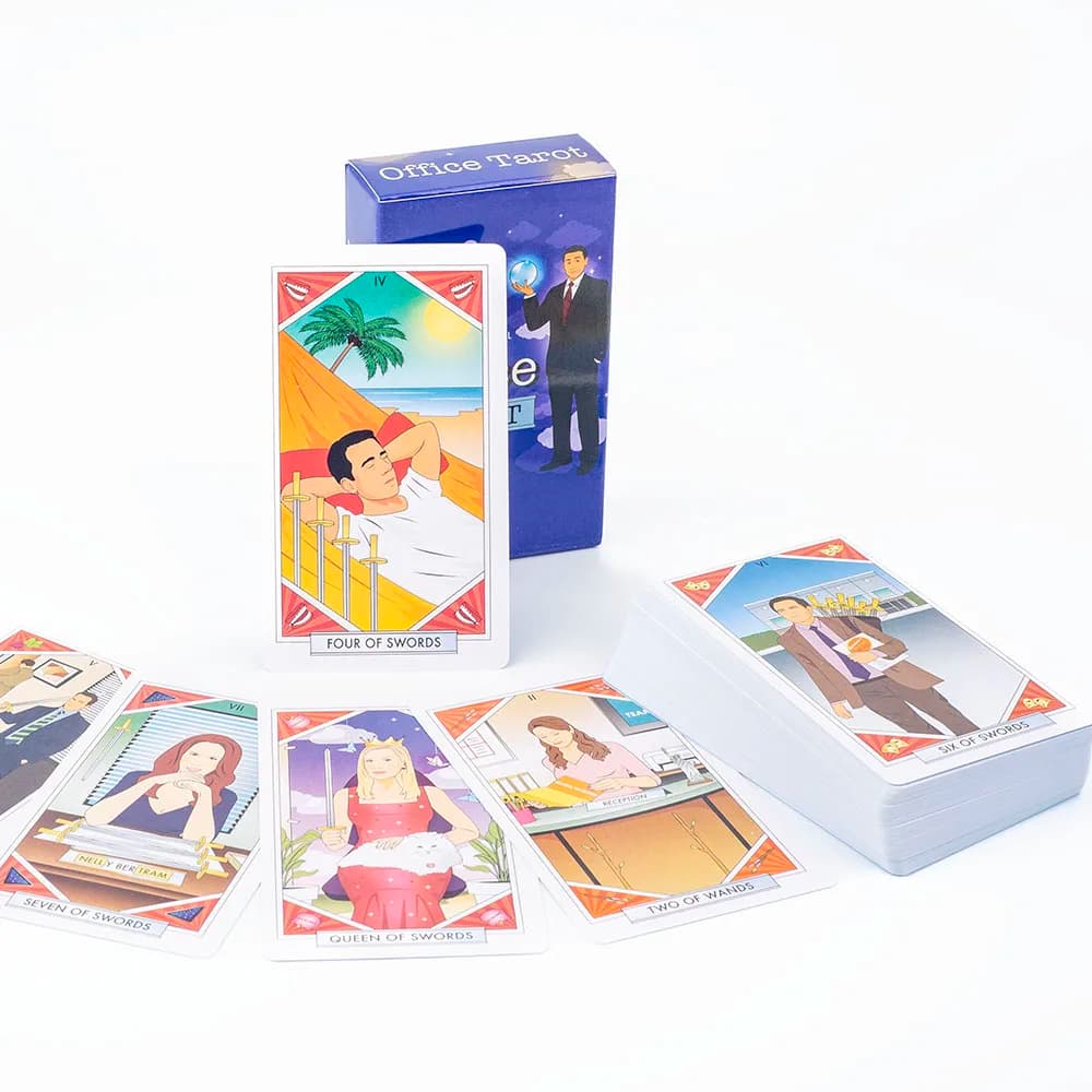 79 Pz Carte Ufficio Tarocchi Mazzo di Carte Visioni Inglese Divinazione Edizione Mazzo Da Tavolo Giochi Non Ufficiale 10.3*6 Cm