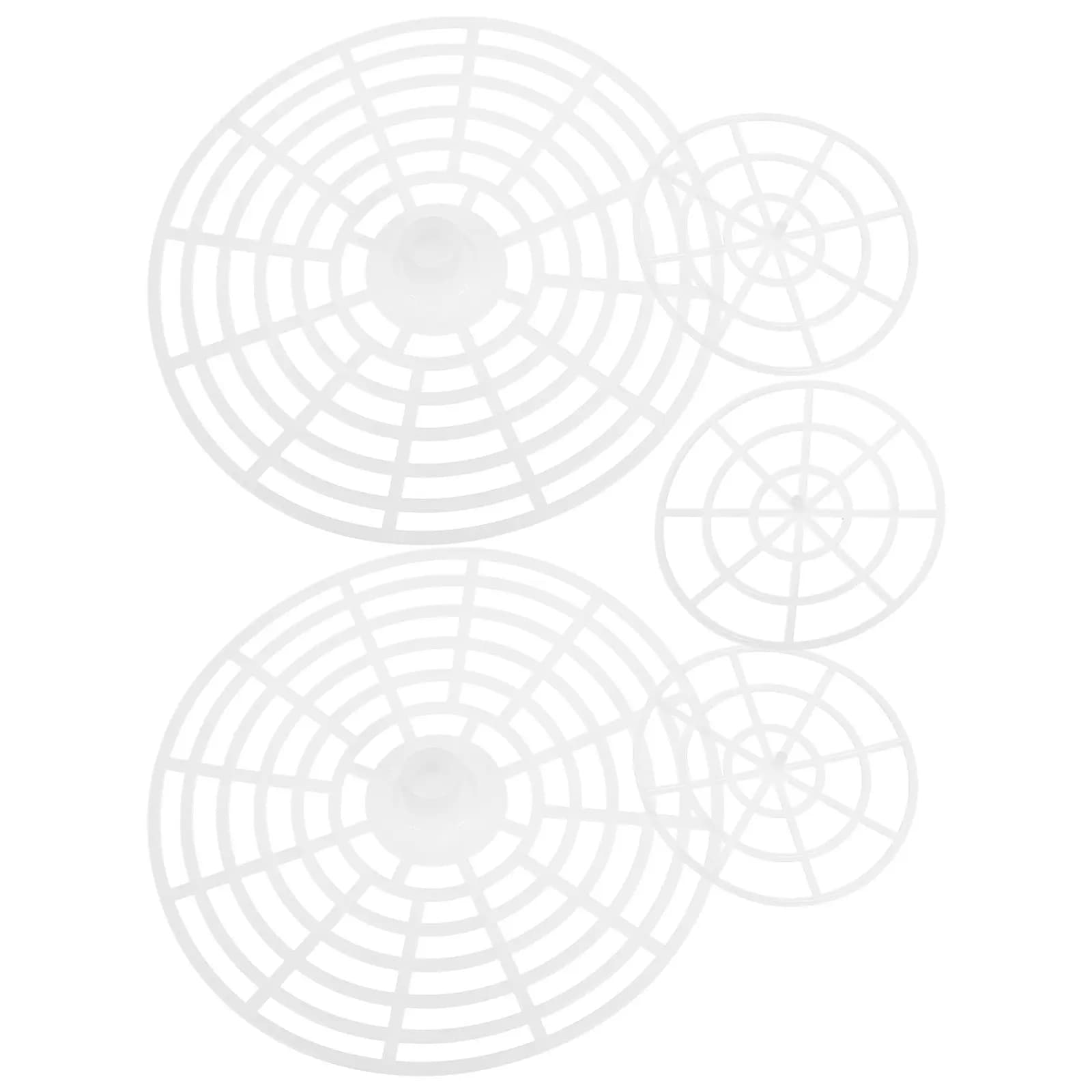 Set of 5 Plastic Pressure Plates for Sottacete Jars, Net Weights for Fermentation, Tools for Home Vegetable Conservation