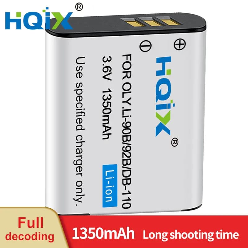 HQIX per batteria caricabatterie OM SYSTEM Tough TG-7 TG7 LI-92B LI-90B