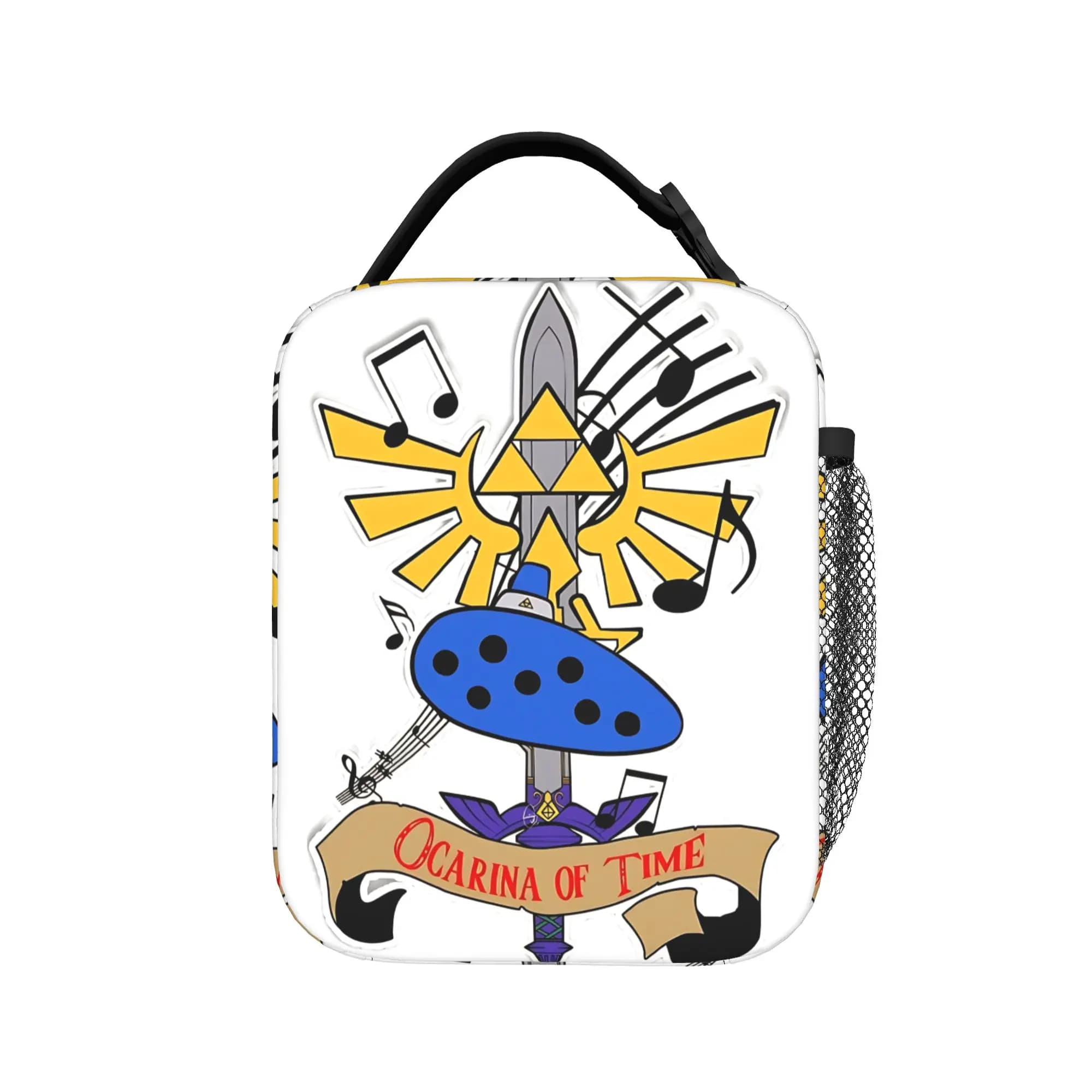 Ocarina Time Zeldas Legend Insulated Lunch Bags Portable Lunch Container Thermal Bag Tote Lunch Box Work Outdoor Girl Boy