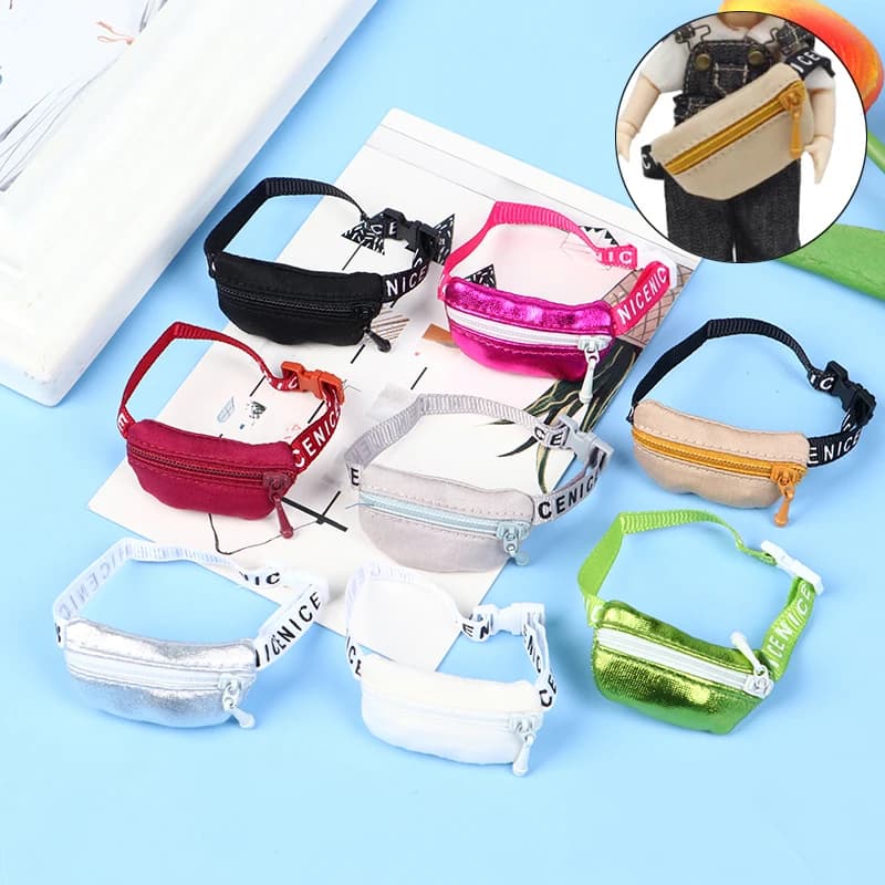 1/6 1/8 1/12 Doll Bag Toy Backpack for Dolls DIY for Handmand Belt Bag Accessories