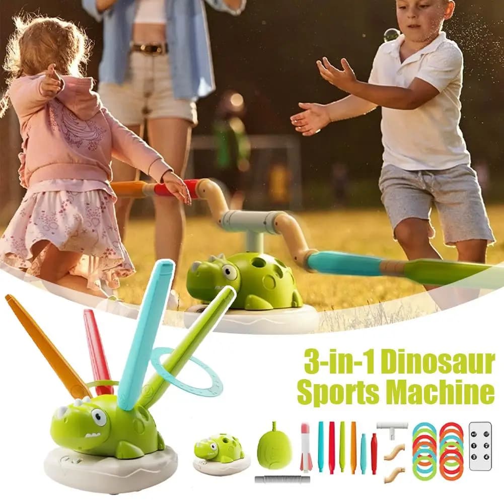 Multifunction 3 in 1 Dinosaur Sport Entertainment Game Toy Self-assembly Racing to Jump\Salta the Ferrari\Salta the Toy Lanciarazzi