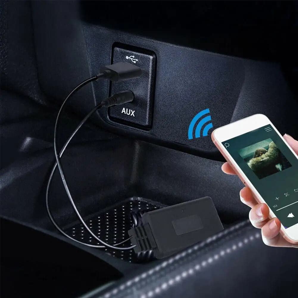 Adattatore ricevitore wireless Bluetooth 5.0 USB + jack da 3,5 mm audio stereo per auto AUX altoparlante cuffie ricevitore Handsf O7J0