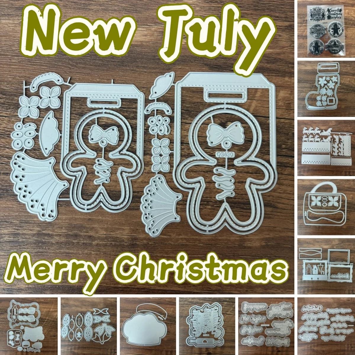 Fustelle in metallo e timbri per Natale 2026, con slitta, alce, guanti e fiori, per decorazioni fai da te, scrapbooking, album di carta, biglietti e lavori artigianali