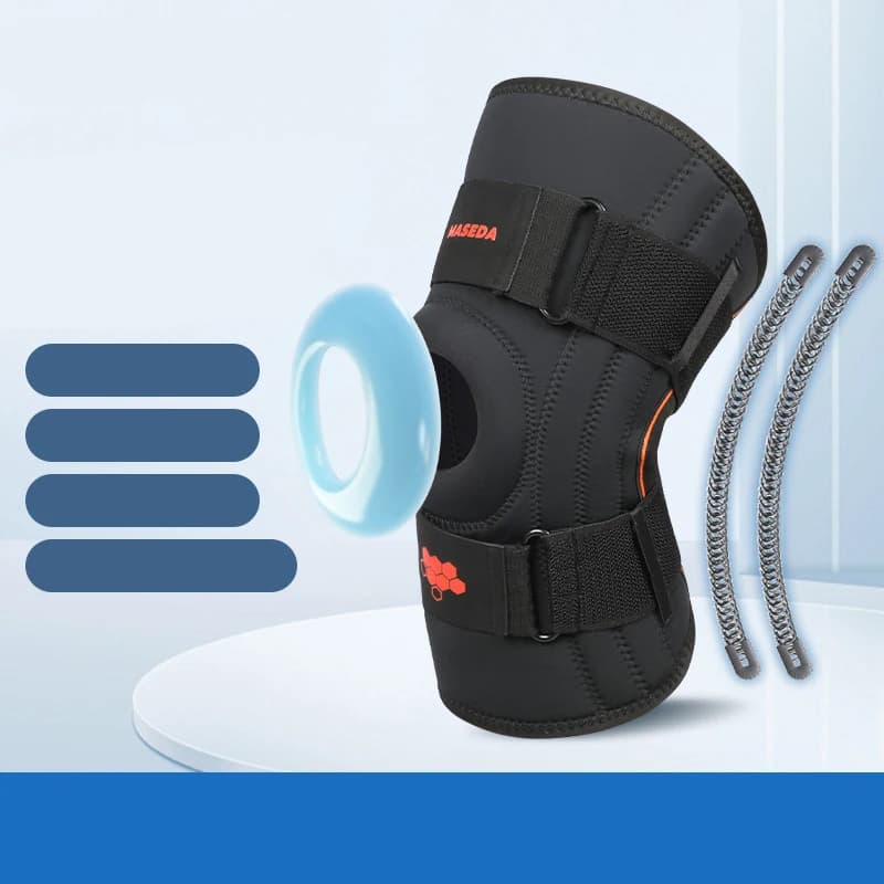 1PC Ginocchiera sportiva Uomo Donna Ginocchiere elastiche pressurizzate Protezione per articolazioni per artrite Attrezzatura per il fitness Protezione per tutore per pallavolo