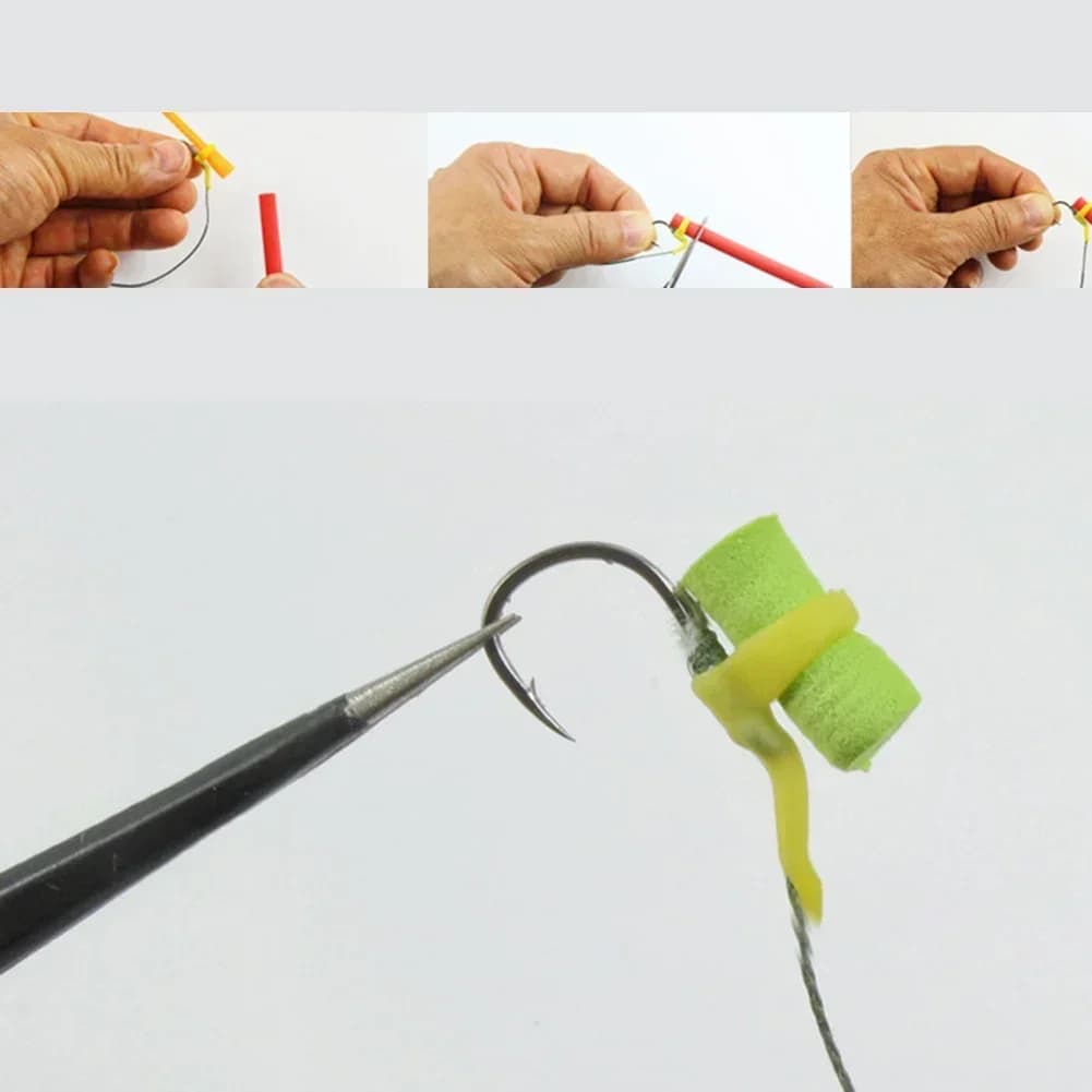 1 Scatola di Accessori per la Pesca alla Carpa: Kit Zig Rig Zig Aligna, Allineatori in Schiuma per Ami e Lenze, Strumento per Pop-Up, Attrezzatura Terminale da Pesca