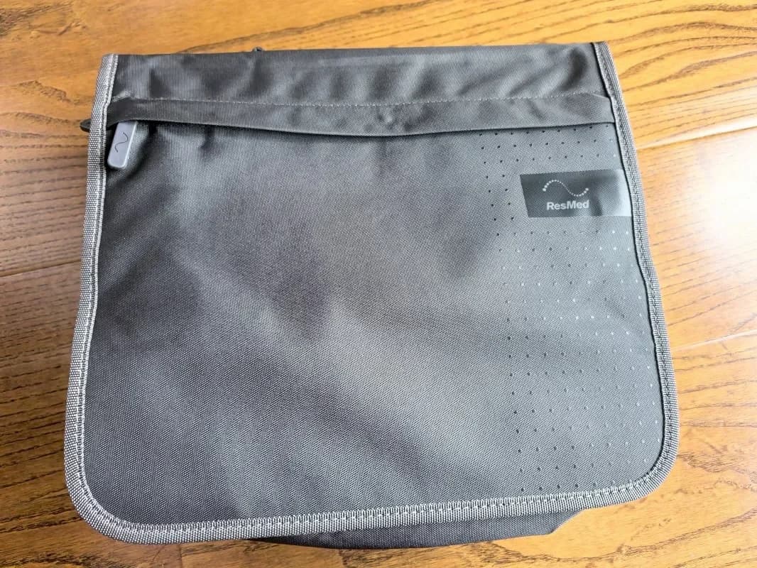 Portable black breather bag ResMed AirSense 10 CPAP to store, disinfect and travel, original and brand new