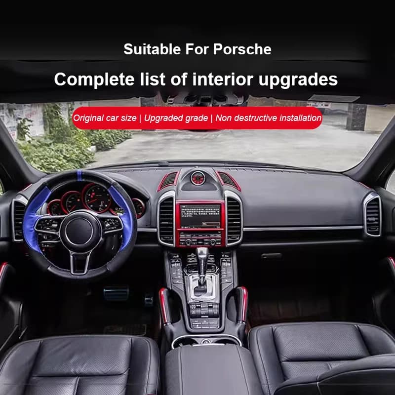 Per Porsche Cayenne 2011 2012 2013 2014 2015 2016 2017 Cruscotto Striscia Decorativa Adesivo Speciale Modifica Interna