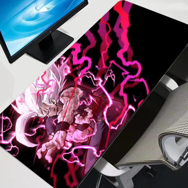 Tappetino per mouse Dragon Ball Anime Max, grande, in gomma, per PC, accessori da gioco, tappetino da scrivania con bordo bloccabile, tappeto per gamer