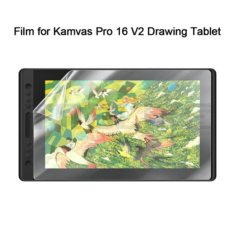 Pellicola Protettiva Simil-Carta Compatibile con Tablet Grafico Huion Kamvas Pro 16 V2, Pellicola Opaca/HD per Tablet da Disegno