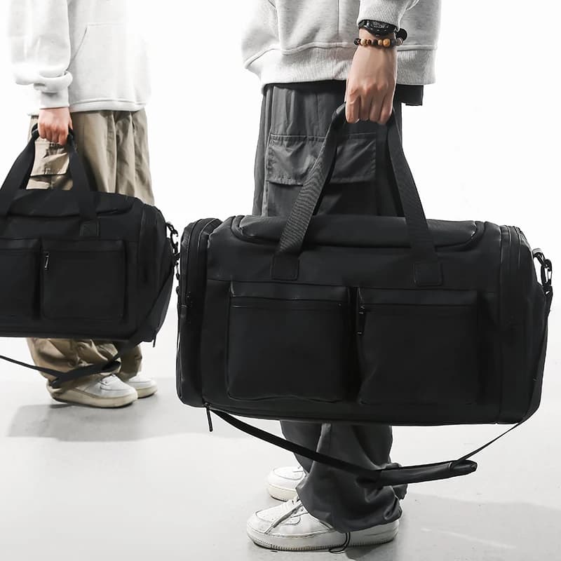Borsa sportiva grande per il Fitness per uomo borsone da viaggio borsa da viaggio per viaggio d'affari borsa a tracolla per palestra all'aperto tasca per scarpe