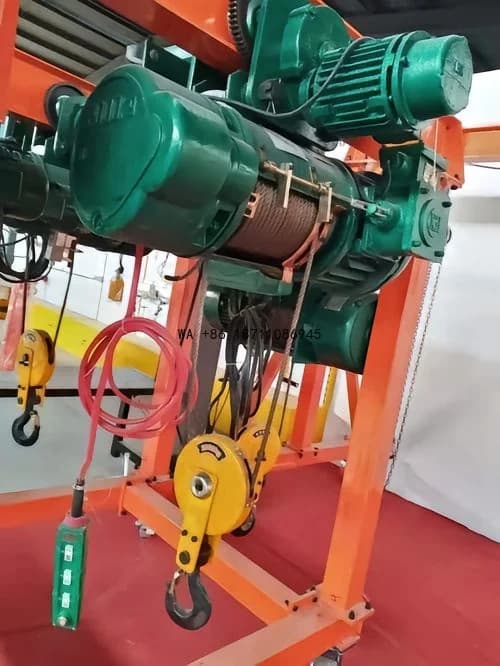 Argano Elettrico a Fune in Acciaio CD da 5T con Controllo Remoto Anti-rotazione e 1 Anno di Garanzia