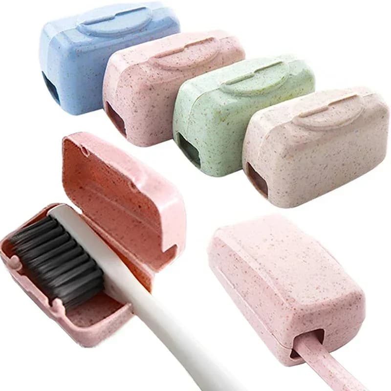 Mini coperchio per testina per spazzolino 4/8/16 Viaggio Escursionismo Campeggio Tappo porta portatile per esterno Scatola protettiva per spazzolino Organizzatore per il bagno