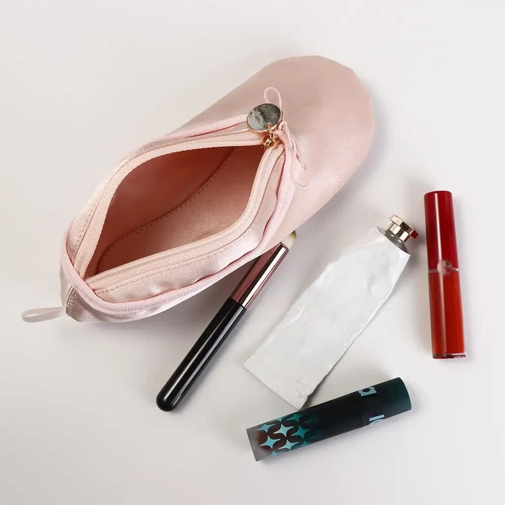 Scarpe da balletto di grande capacità Astuccio per matite Astuccio per trucco Portapenne Borsa per matite per ballerina Organizzatore da tavolo Design carino