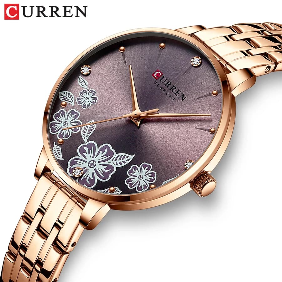 CURREN Moda Donna Bracciale Orologi al quarzo Orologio magnetico da donna Orologio sportivo da donna Orologio da polso Reloj Mujer