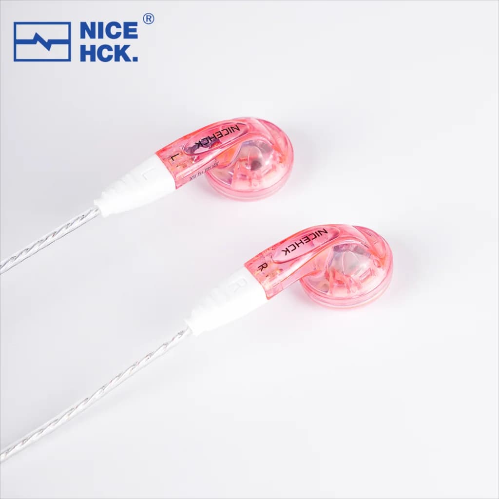 Auricolari NICEHCK YDX con Microfono, Driver da 14,8mm, Cuffie HiFi IEM, Cavo Staccabile 0,78mm 2Pin, per Chiamate, Riunioni e Gaming