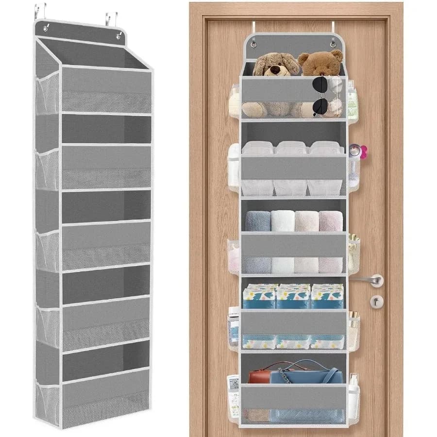 Hanging Organizer for Bags, Hanging Space Over Door, Anti-Rebalt, For Toys, Bedroom, Bathroom, Wardrobe, Home Organization