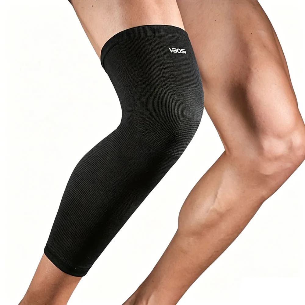 1pc Elastic Breathable Unisex Leg Sleeve Lengthened Knee Support for Men Women Daily Use and Gift Accessory