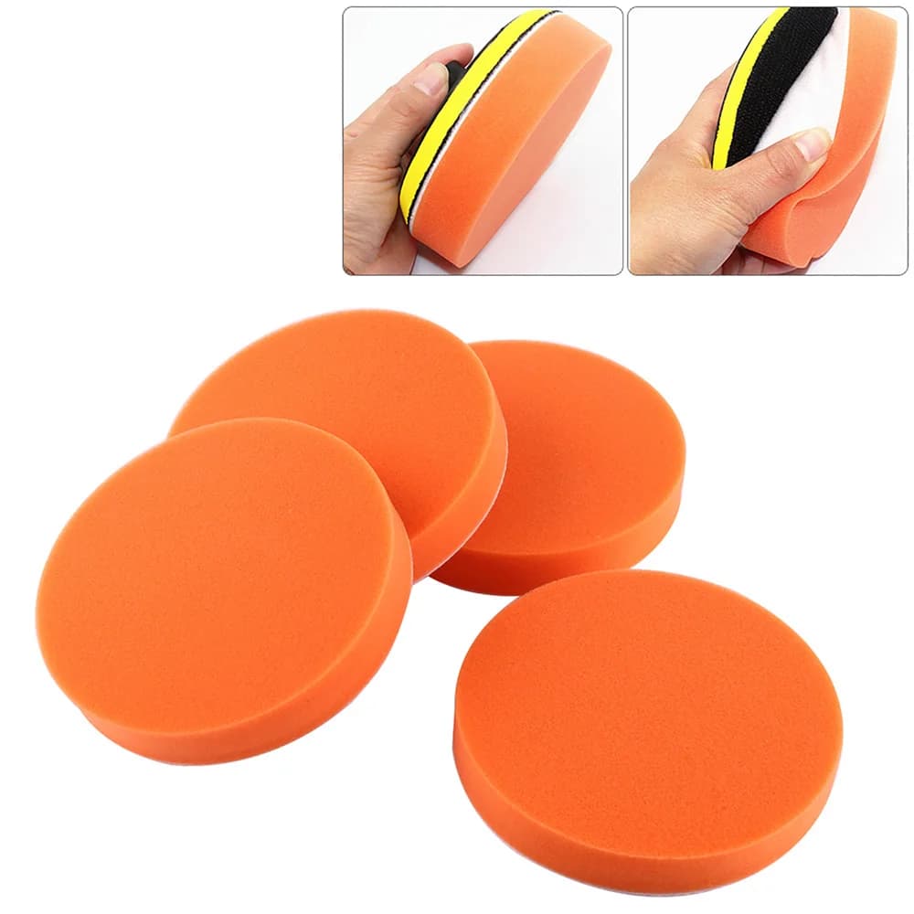 10 pezzi 6 "150mm tamponi per lucidatura Gross spugna piatta in schiuma lucidatrice per Auto ceretta pulita strumento per la cura della manutenzione della vernice automatica