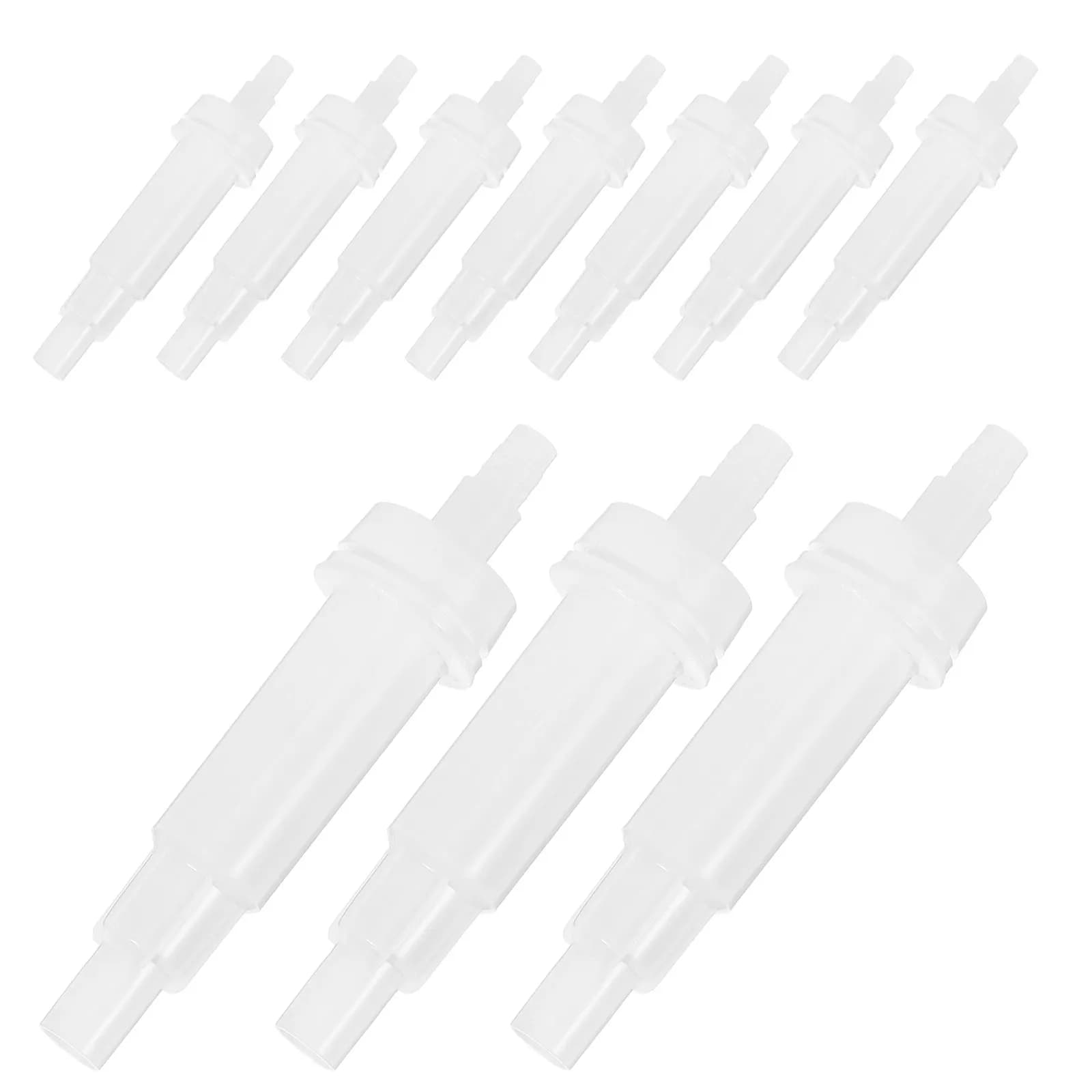 10 Pezzi di Ricambio per Dispenser di Sapone in Plastica, Testine per Bottiglie da Lavabo e Doccia, Compatibili con Shampoo, Lozione e Prodotti Schiumogeni