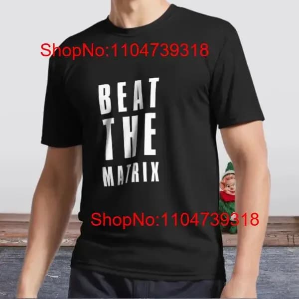 Nuova maglietta Beat the Matrix Logo attivo Divertente taglia dalla S alla 5XL vintage Abiti firmati lavati Comodo unisex traspirante