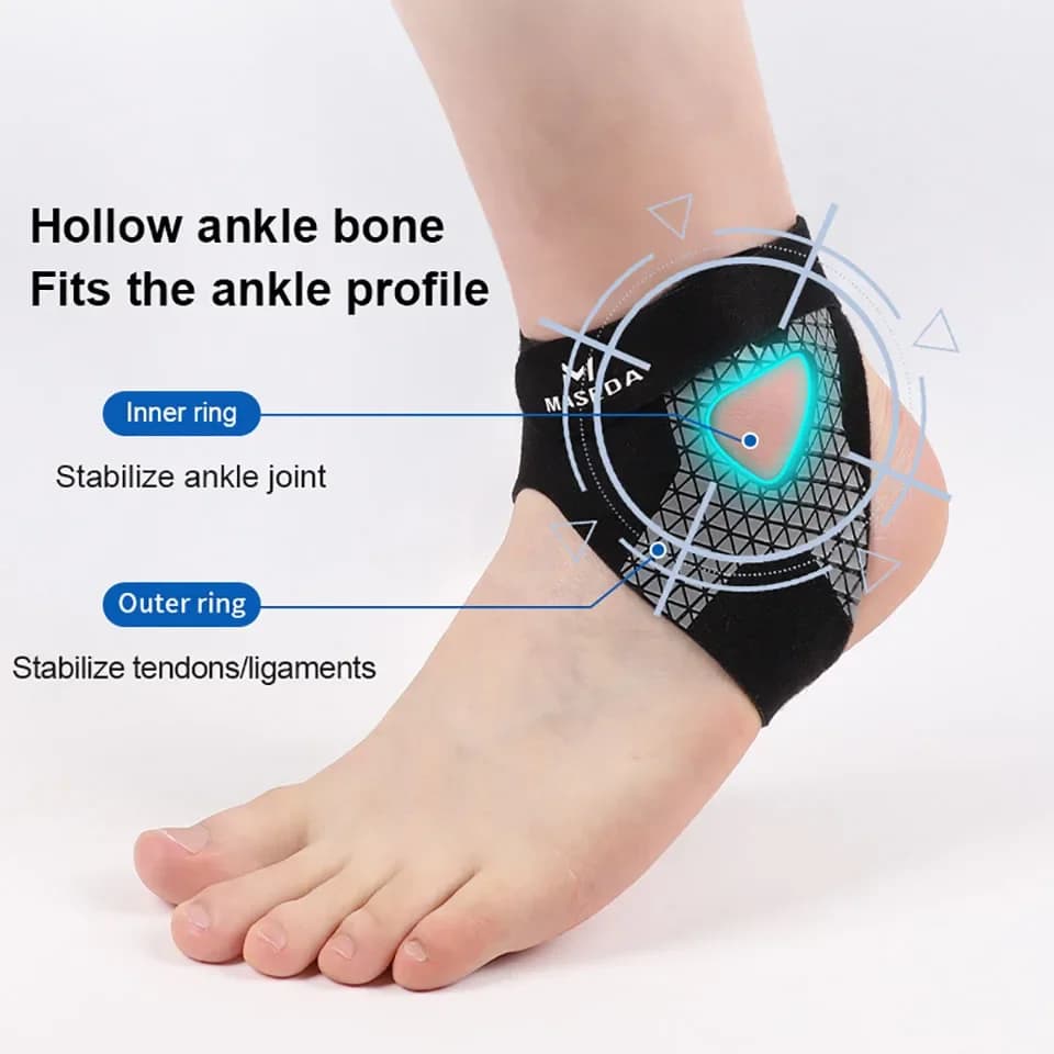 2 pezzi di supporto per caviglia sportivo fasciatura tutore per caviglia supporto per compressione caviglia in nylon palestra fitness basket calcio corsa