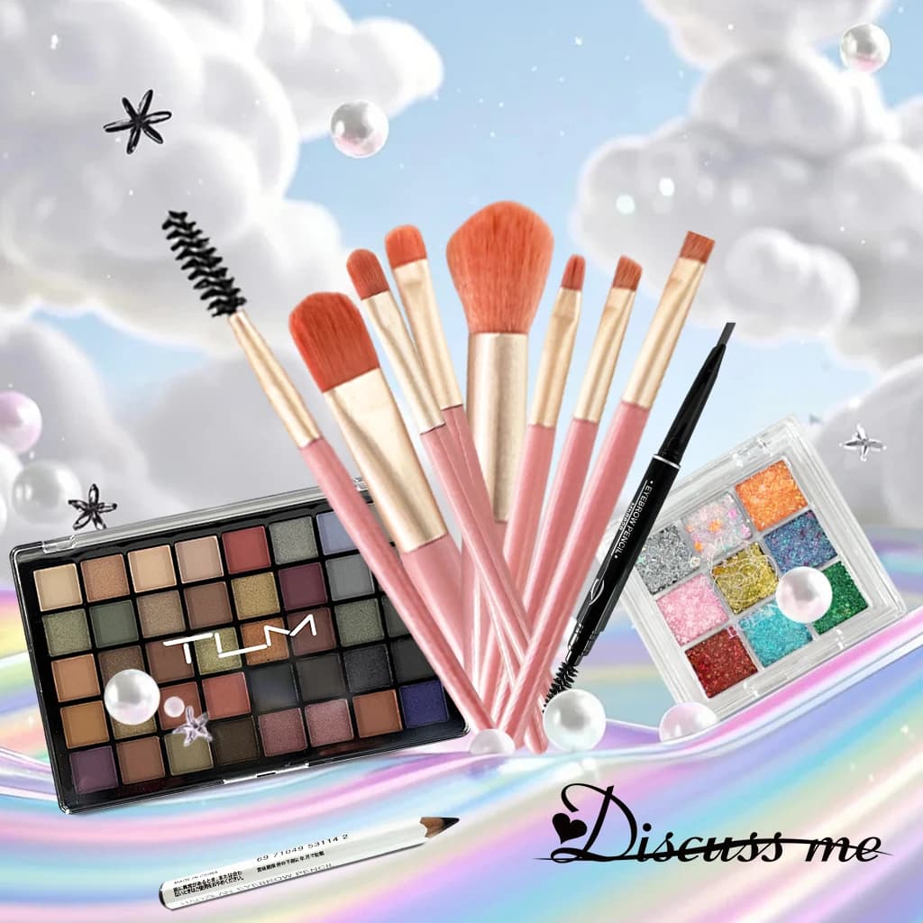 TLM Set for Make-up Eyebrow Eyebrow Matit Set for Full Make-up Kit for Women Complete Set for Beginner Students