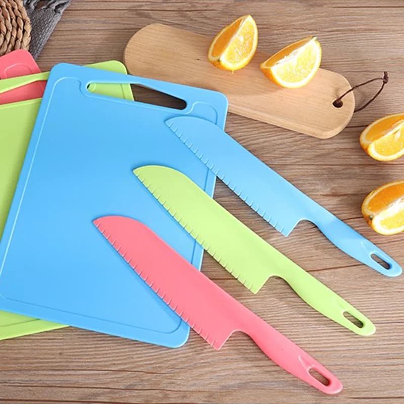 Non-Toxic Plastic Cutting Machine for Children, Fruit Kitchen Tools, Children Safe, Rectangular Shape