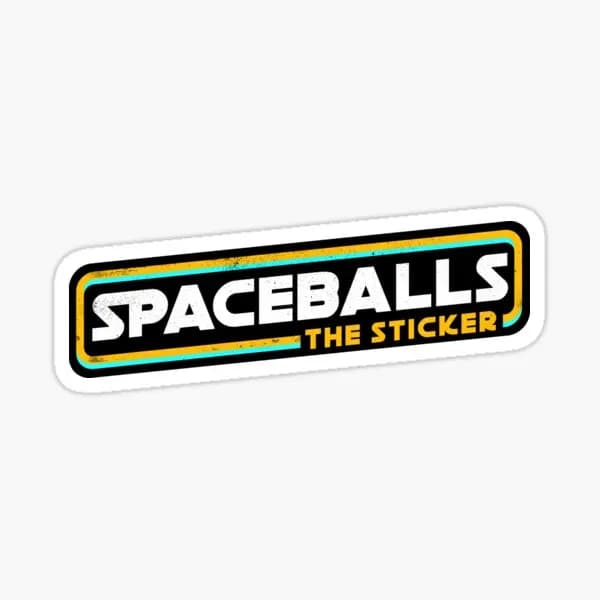 Spaceballs The T Shirt 5PCS Stickers for Cute Bumper Wall Print Background Anime Car Water Bottles Funny Cartoon Stickers