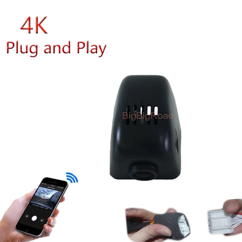 4K Plug And Play Wifi Auto DVR Dash Cam Videoregistratore per Audi A3 2015 2016 2017 Berlina / Q7 2015 2016 / A4L 2017