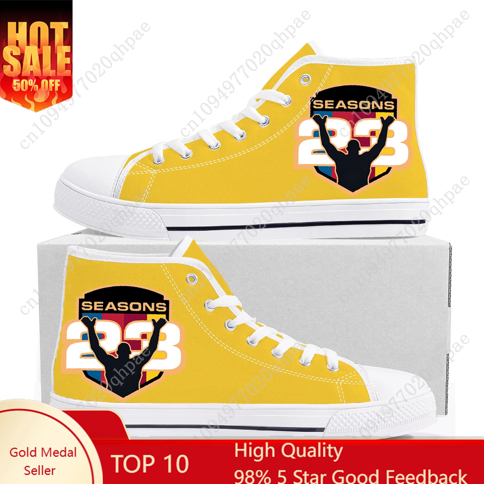 Scarpe da basket alte 23 Seasons King Los Angeles, sneakers in tela per uomo, donna e adolescente, scarpe casual personalizzate