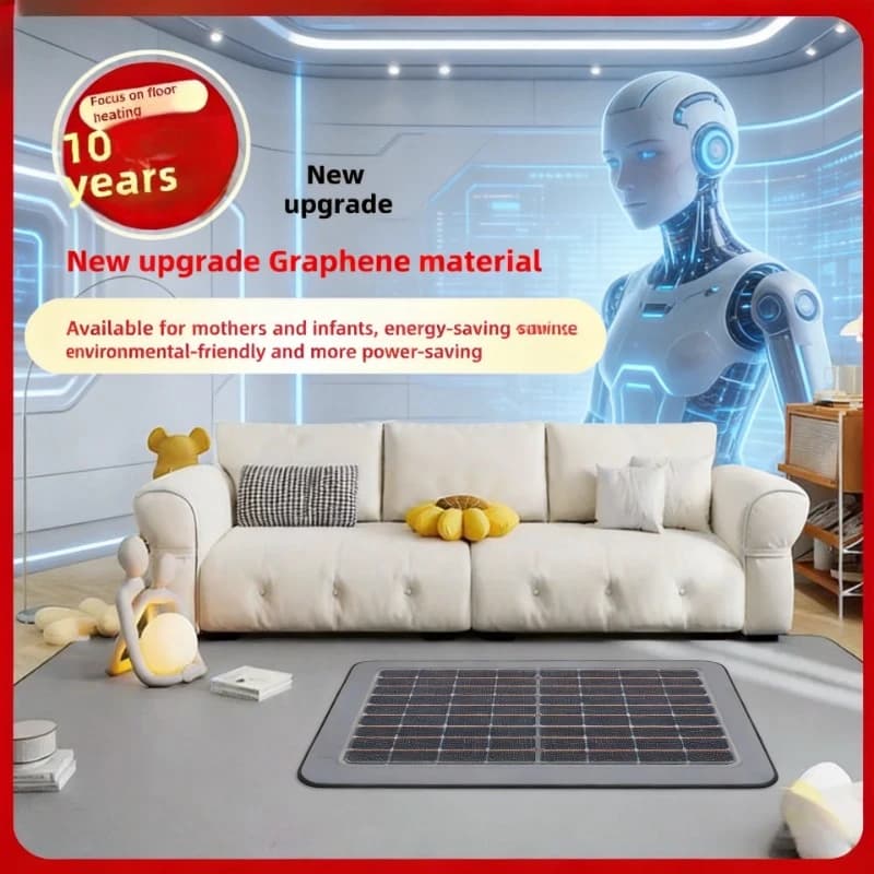 Winter Graphene Carbon Crystal Heating Floor Mat Electric Warm Carpet For Living Room Yoga Household Use