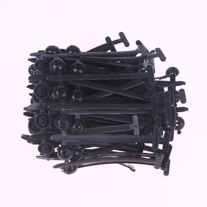 200 pezzi universale in nylon fascetta per cavi fibbia vite di fissaggio automatica clip di ricambio bagagliaio di un'auto pannello di protezione del motore gestione dei cavi