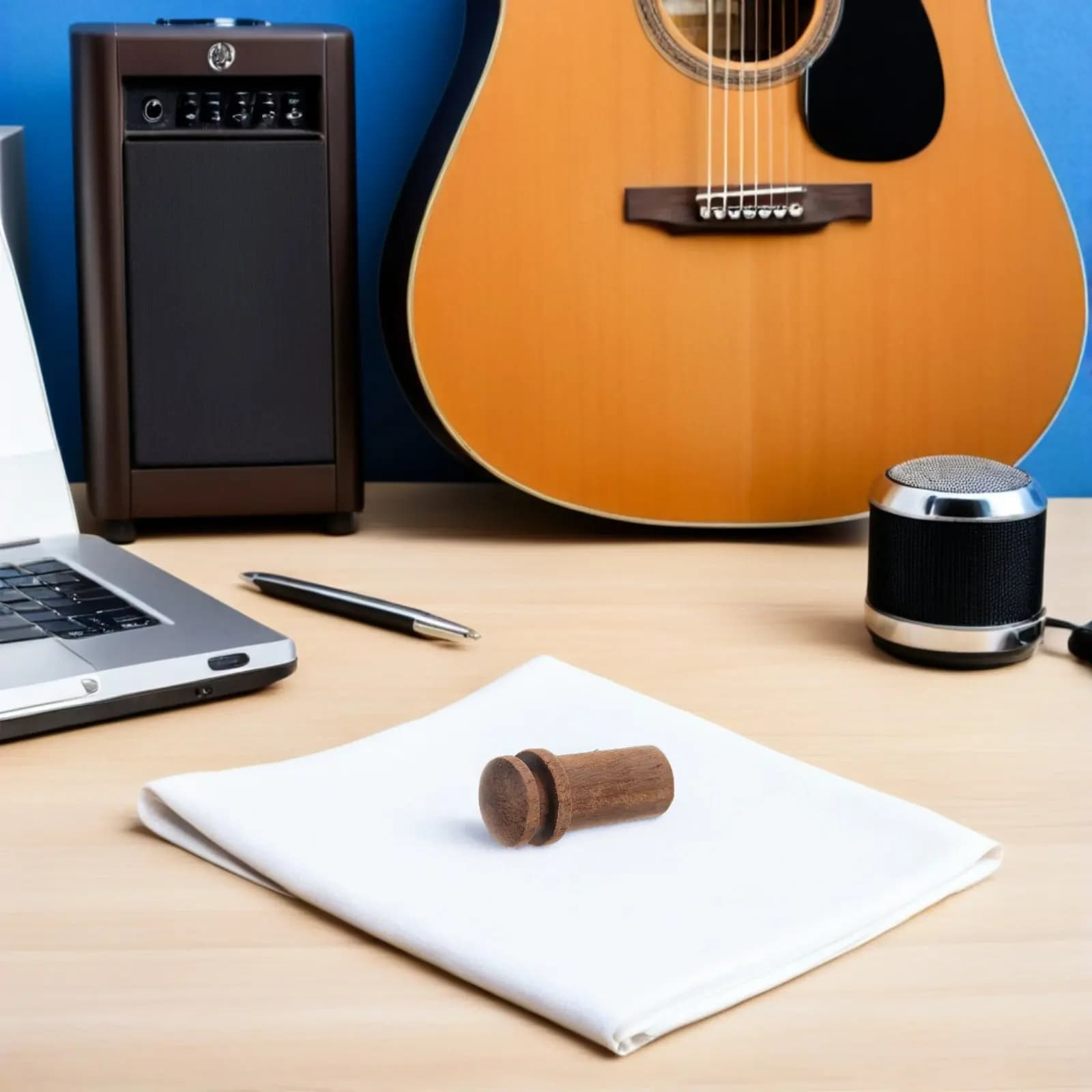 Perno di Bloccaggio in Legno per Tracolla Chitarra Acustica, Adattatore Sicuro per Tracolla per Chitarra Elettrica, Basso, Ukulele - Ricambi