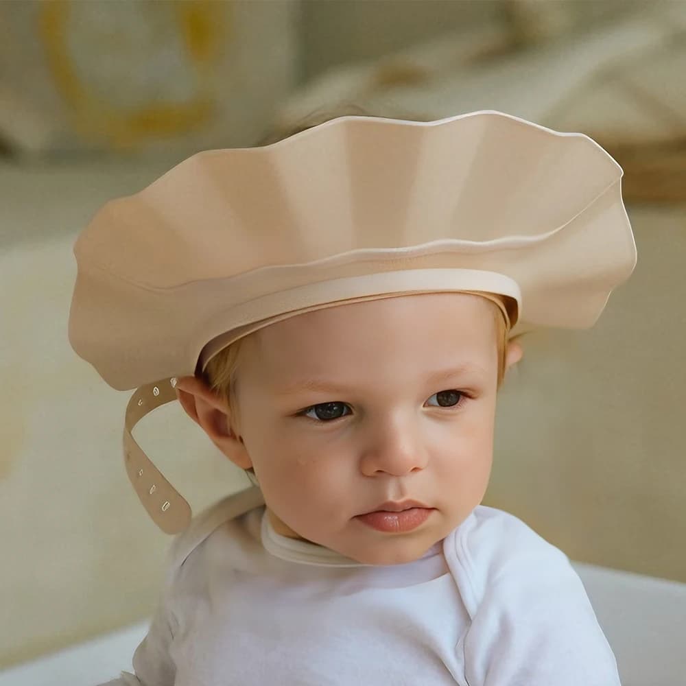 1PC Adjustable Shower Cap Protect Shampoo For Baby Health Bathing Waterproof Hat Kid Wash Hair Shield Hat