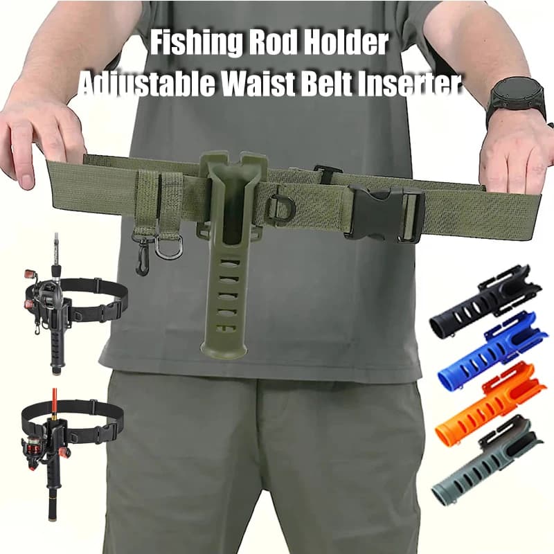 Hanging Fishing Waist Belt Rod Holder cinture regolabili per Wading per Spinning Casting Reel Fly Fishing accessori per la pesca portatili
