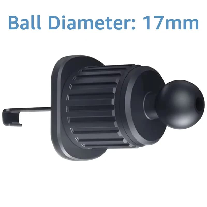 Air Vent Clip Mount 17mm Ball Head Base for Car Mobile Phone Holder Car Air Outlet Hook Stand for Cellphone GPS Bracket