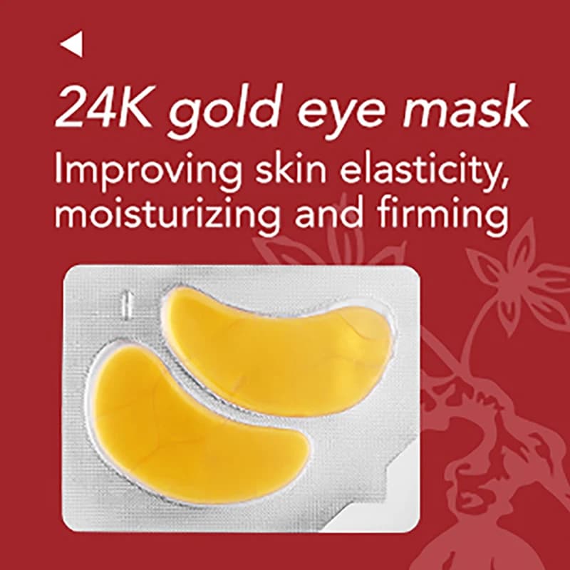 AILKE maschera per gli occhi al collagene 24K, idratante, idratante, rimozione delle rughe degli occhi, lenitiva e riparatrice, confezione da 20