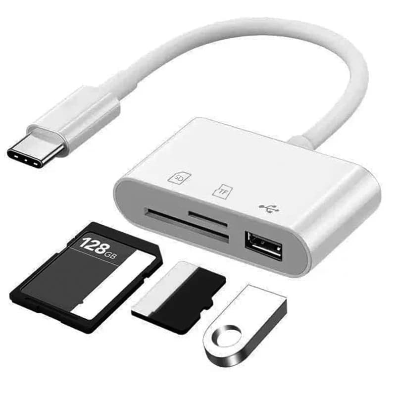 Type C Adapter TF CF SD Memory Card Reader OTG Writer Compact Flash USB-C for IPad Pro Huawei Macbook Samsung Xiaomi Cardreader