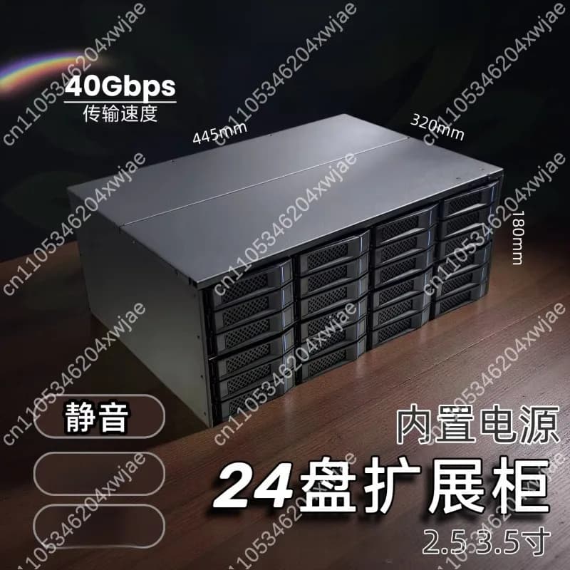 Upgraded M424 4U 24 Bay Rackmount Storage Enclosure 12G Expander Backplane Built in PSU for NAS