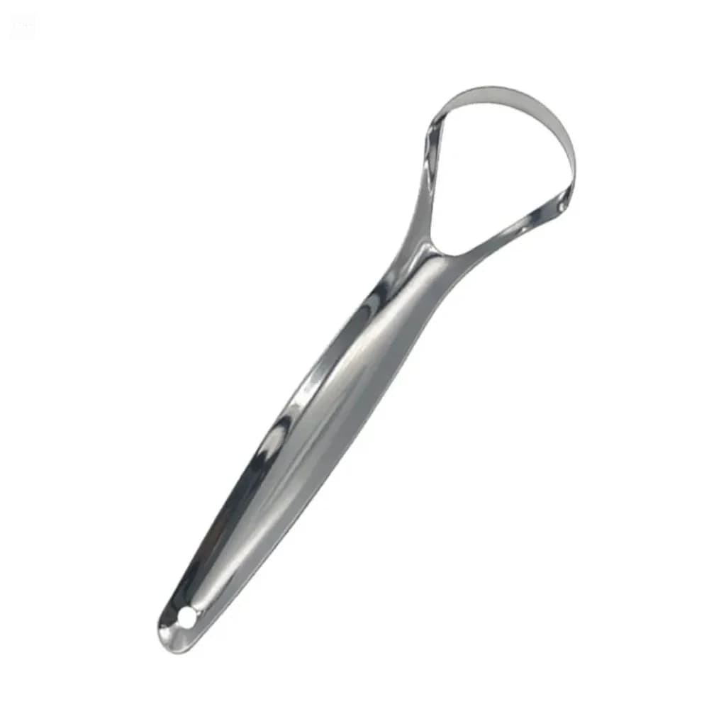 Open Type Tongue Scraper Stainless Steel Oral Tongue Cleaner Brush Cleaning Coated Oral Hygiene Care Tools