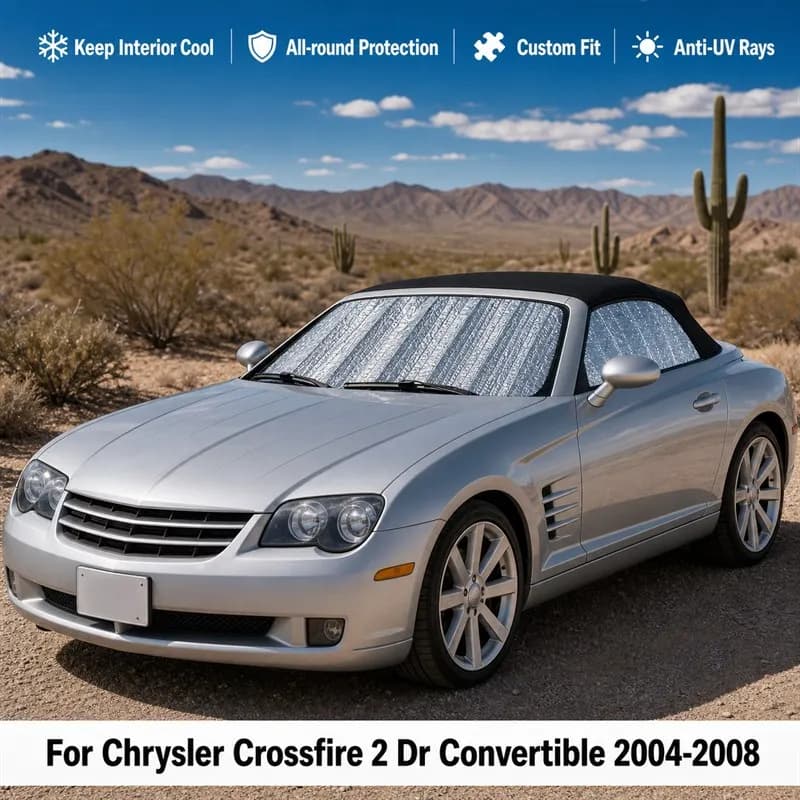 For Chrysler Crossfire 2 Dr Convertible 2004-2008 Car Window Sunshades UV Block Privacy Heat Insulated Foldable Car Curtain