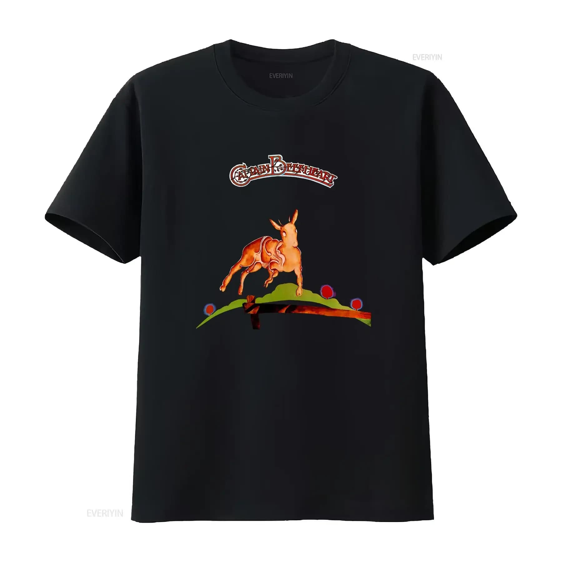 T-shirt vintage Captain Beefheart Bluejeans Moonbeams Party of Special Things to Do con stampa Rock Band vintage lavata unisex