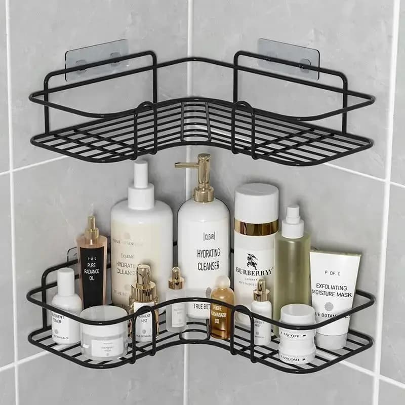 1 pcs bathroom Not perforated, bathroom, triangular shelf, wall toilet, bathroom, sink, storage of wall supplies