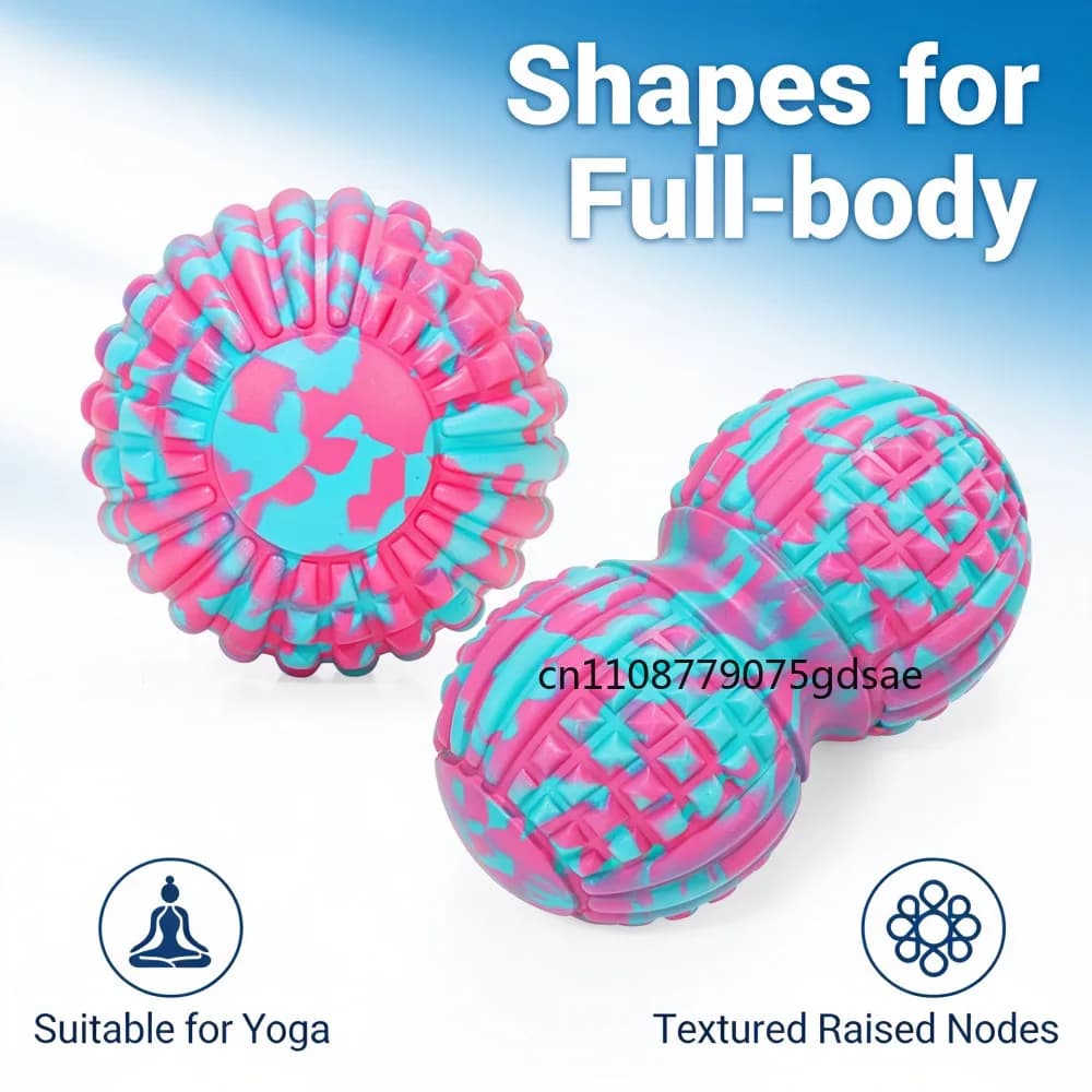 EVA Massage Yoga Gym For Fitness Ball Medical Exercise Peanut Fascia Roller Back Foot Relax Muscles Shoulder Neck Solid