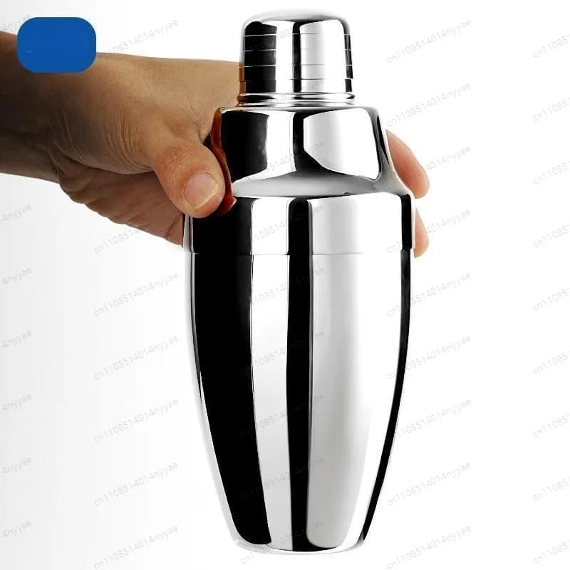 Three-Piece Cocktail Shaker 4th Gen Upgrade Stainless Steel Bartender Shaker with Strainer Bottom Stamped Bar Tool
