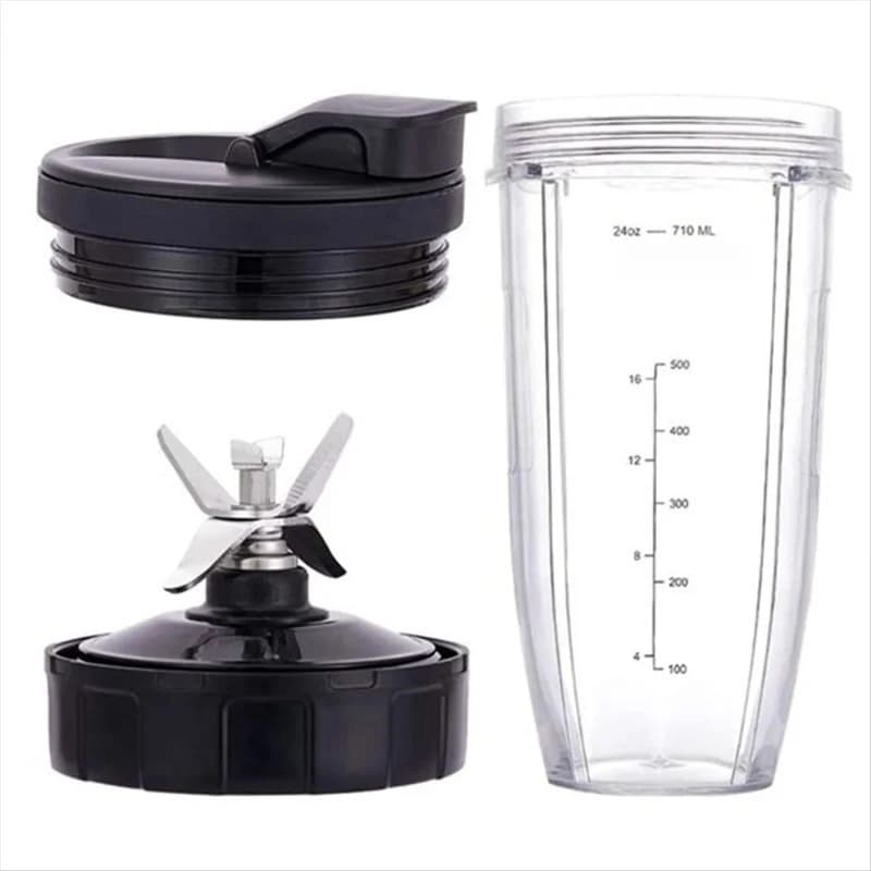 2 Pack Blender Replacement Accessory 24oz Mixing Container With 7-Tooth Stirring Blade Fit Home Blending Machine Parts