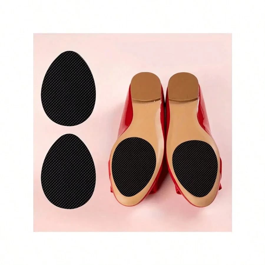 Self-adhesive rubber anti-slip sole pads and high heel protection stickers, suitable for women's sandals, white high heels and boots, are accessories